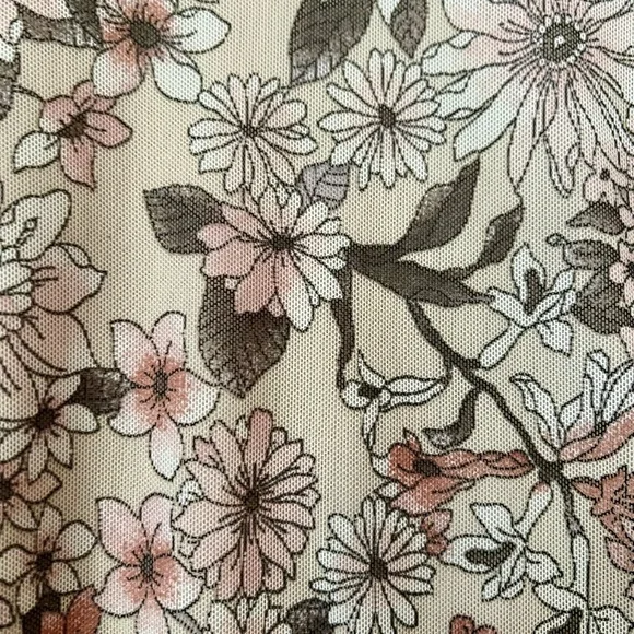 Kate and Lily Floral Wrap Dress - Cream and Brown - Picture 5 of 5